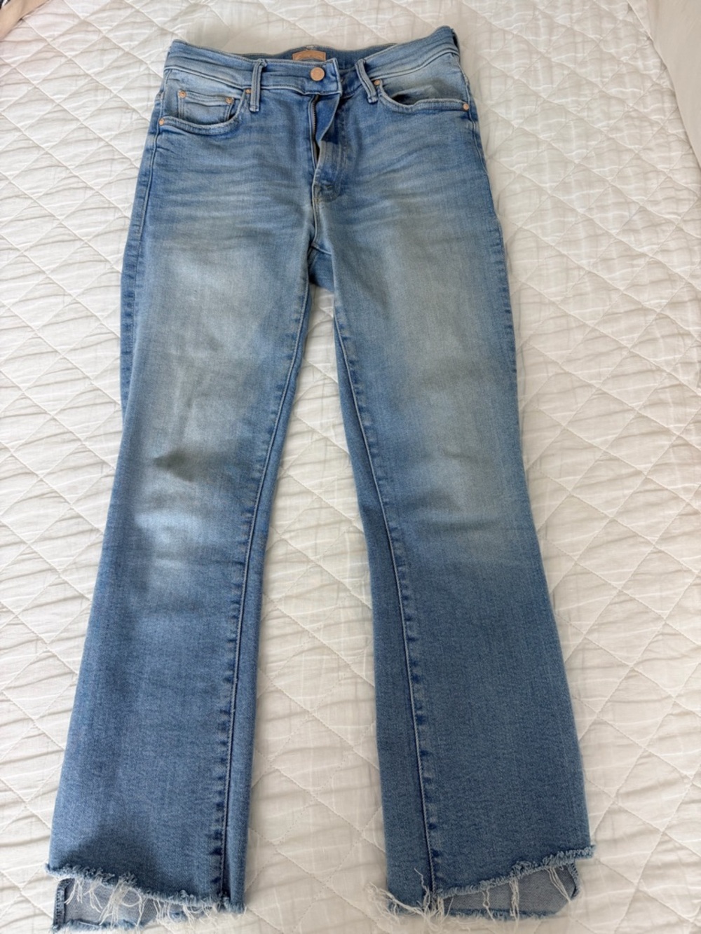 MOTHER- The Insider Crop Step Fray